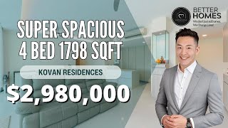 Kovan Residences | 4 Bed 4 Bath 1798sqft | Home Tour