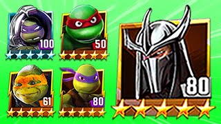 TMNT Legends Shredder, Donnie, Mikey Movie, Donnie Space, Raph Classic