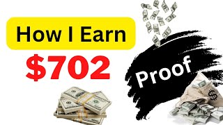 How I Earn 702$ || My Online Earning Proof || Mani Learning Point