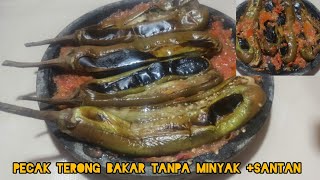 salah satunya olahan terong terenak, tanpa minyak dan santan, PECAK TERONG BAKAR