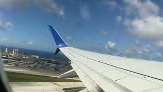 United Boeing 737-800 bound for Tokyo, Japan from Guam, USA | Take off