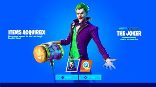 How To Get The NEW LAST LAUGH BUNDLE in Fortnite! (JOKER SKIN)