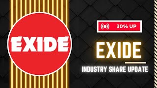 Exide industry latest update | 30% up Already we have discussed a month ago #exidebattery #exide