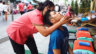 Most Popular THAI STREET MASSAGE on Khao San Road in Bangkok, Thailand