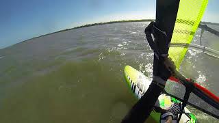 Windsurfing 20/1/18 Victoria Point Neilpryde Hellcat 7.2m JP Allride 106L (63wide)-2