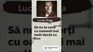 Lucian Blaga sa nu te certi #shorts