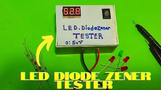 Make very simple led and diode ZENER tester