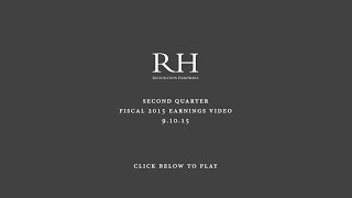 RH Q2 Fiscal 2015 Earnings Presentation