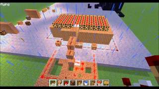 Minecraft Tutorial - Two Switches in One Room for a Ceiling of Redstone Lamps