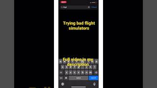 Trying bad flight simulators (full video link in the description)