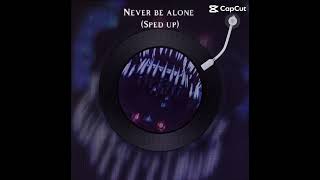 Never be alone (sped up)