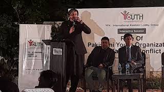 Ali Muhammad Khan ​addressing Interactive Session on Kashmir at YFK