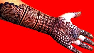 Full hand bridal henna designs lArabic henna design | Simple front hand bridal mehndi design |Mehndi