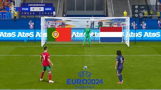 Portugal vs Netherlands - EURO 2024 | PENALTYSHOOTOUT | FC24 GAMEPLAY PC