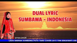 LAGU DAERAH SUMBAWA POTO TANO ( COVER ) DUAL LYRIC SUMBAWA INDONESIA 4K UHDCI VIDEO