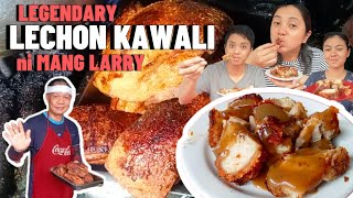 ₱70 LEGENDARY LECHON KAWALI (LK) ni Mang Larry | Cainta Public Market | Food Hug: The Fam Vlog