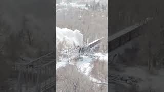 STEAM FROM ABOVE #trainspotting #railfanning #railfans #steamtrain #railroad #railway #railroading