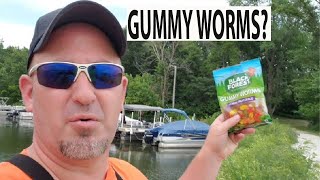 Fishing With GUMMY WORMS Still Caught a FISH