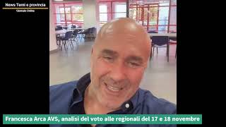 Francesca Arca AVS, analisi del voto alle regionali del 17 e18 novembre