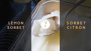 Sorbet au Citron Maison l Homemade Lemon Sorbet l #Shorts