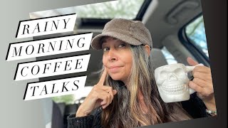 Grey Hair Transition: Rainy Morning Coffee Thoughts about Grey Hair and Hats…  #greyhairmovement