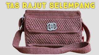 Tutorial Merajut Tas Selempang Model Terbaru yang Simple || Mudah bagi pemula