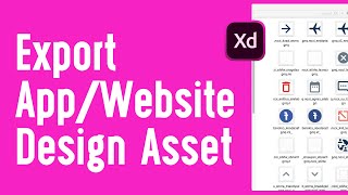 Export Android/iOS App Design Assets in Adobe Xd (2021)