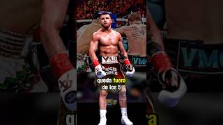 Canelo queda fuera de los mejores 5 boxeadores #shorts