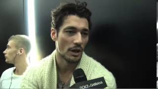 David Gandy - Backstage at the FW10 Dolce & Gabbana's Show (03/02/2009)