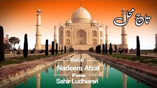 Taj Mahal ll Sahir Ludhianvi ll Great Poem ll Nadeem Afzal ll تاج محل ll ਤਾਜ ਮਹਿਲ ll