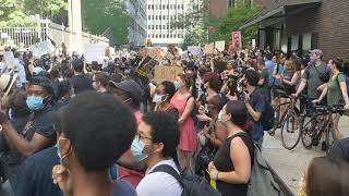 Juneteenth Black Lives Matter march NYC - Singing "I believe that we will win"