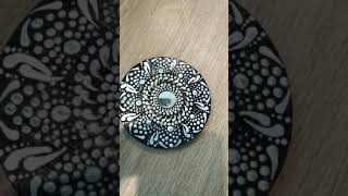 Easy Dot Mandala Painting on Small Round Wooden Board/Hand made decor/gifts.....