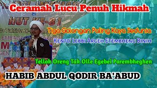 Ceramah Terbaru Habib Abdul Qodir Ba'abud - Kentut Lebih Berharga Daripada Istri Dan Kekayaan