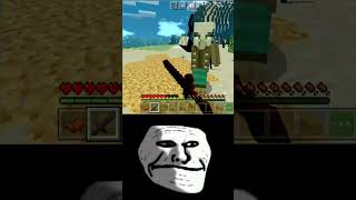 SIGMA NEVER AFRAID 😂 | HEROBRINE VS WARDEN #minecraft #shorts #gaming