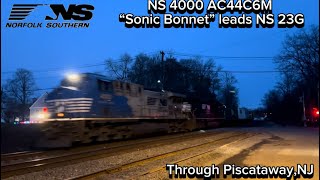 NS 4000 AC44C6M “Sonic Bonnet” leads NS 23G with a very friendly crew!