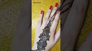 #shorts Simple Floral henna design #mehndi #mehndidesigns