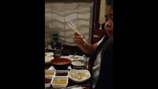 Pinoy Crazy Chopstick Skill by a little girl.