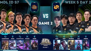 RRQ Sena vs Kylo Esports GAME 2 | MDL ID S7 Week 5 Day 2 | Regular Season