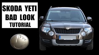 SKODA YETI bad look tuning DIY headlights eyebrows ABS blenden