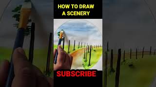 HOW TO DRAW A SCENERY EASY#shortsviral #shortschallenge #ashadrawingvidyalaya 👍👍