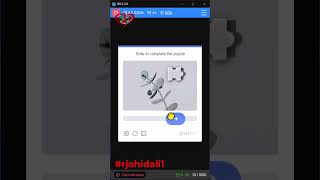 Slide to complete the puzzle #funcaptcha #shorts #viral #shortvideo #2captcha #rjahidali1