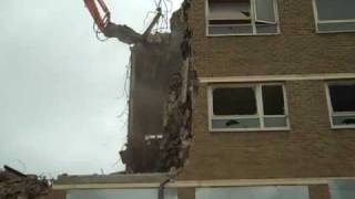 Demolition of Calder Tower In Birchfield handsworth Soho Area of  Birmingham