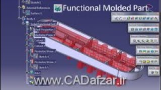 محیط Functional Molded Part در کتیا|کدافزار