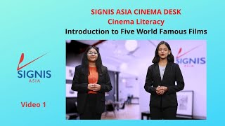 SA CINEMA DESK Cineliteracy  Video 1 Introduction to Five  World Famous Films