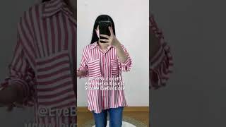 MS New 2.0 Kem Rayon Avril Stripe 4 Warna