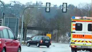 RTW Heimboldshausen auf Einsatzfahrt