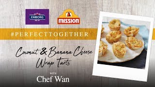 Chef Wan's Coconut & Banana Cheese Wrap Tarts