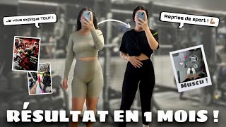 REPRISE DE SPORT, BILAN 1ER MOIS : UN RÉSULTAT DE FOU ! (Perte de poids très rapide) 💪🏽