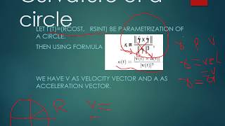 Curvature and Examples in hindi ||the Curvature of a circle