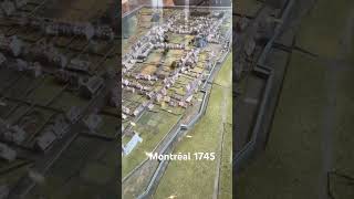 Maquette de Montréal en 1745 venez la voir au MEM : 1210 rue saint-Laurent